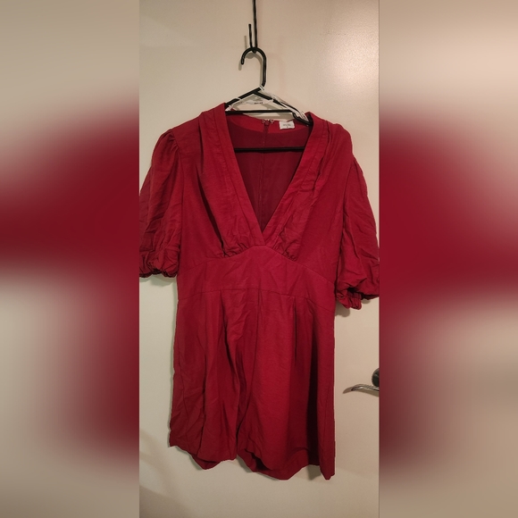 Sheike Size 16 Red/Pink Playsuit - Picture 3 of 7